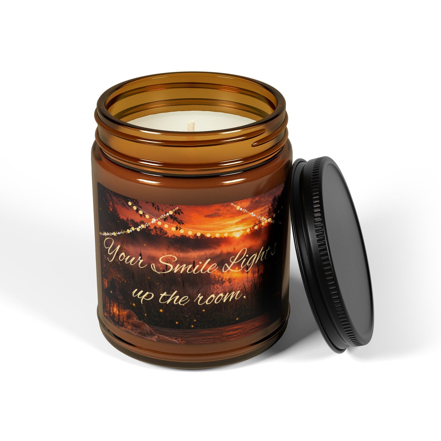 “Light Up The Room” — Amber Candle Collection