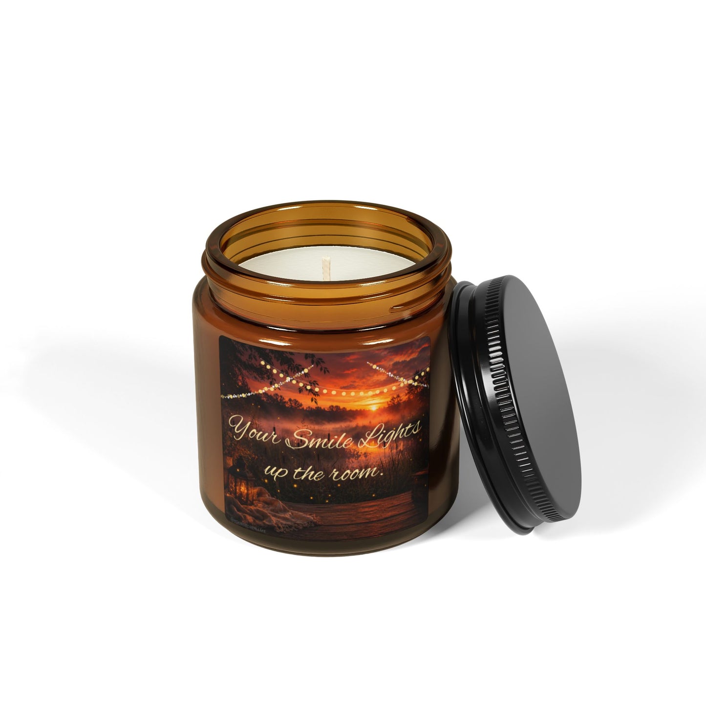 “Light Up The Room” — Amber Candle Collection