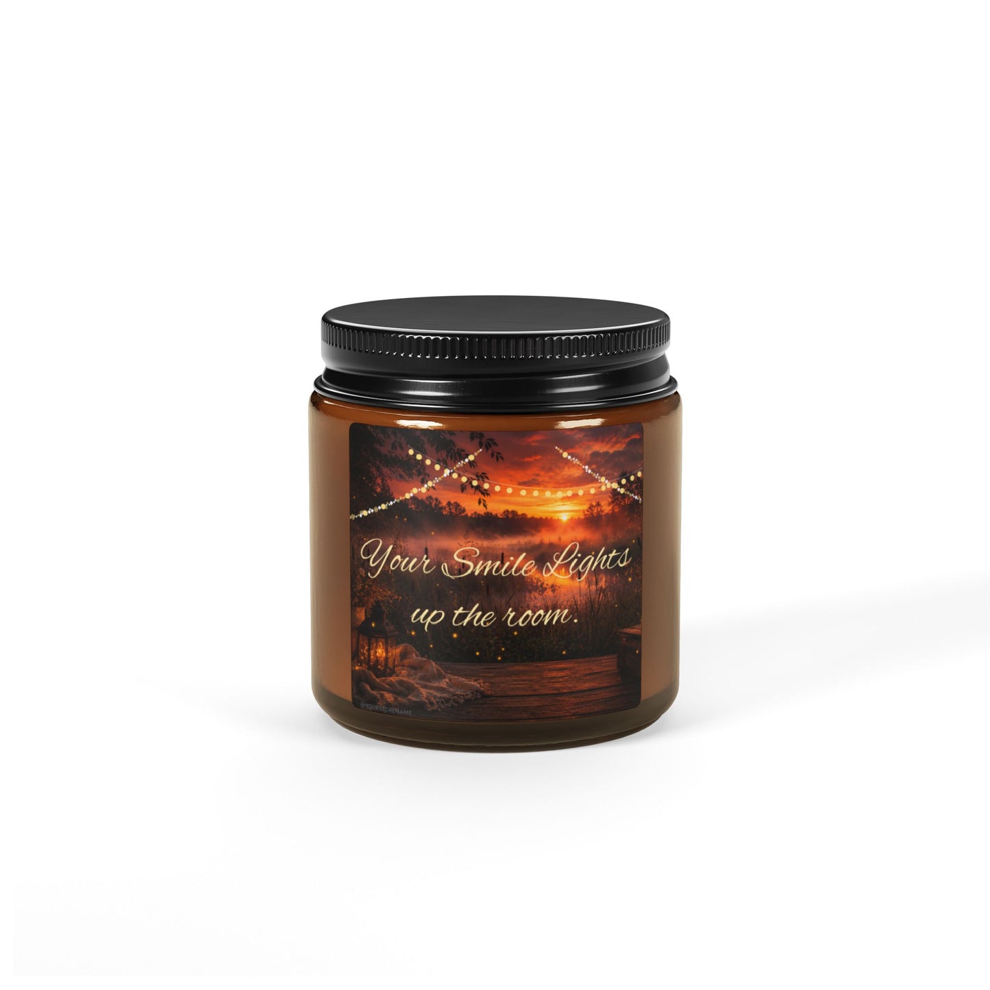 “Light Up The Room” — Amber Candle Collection