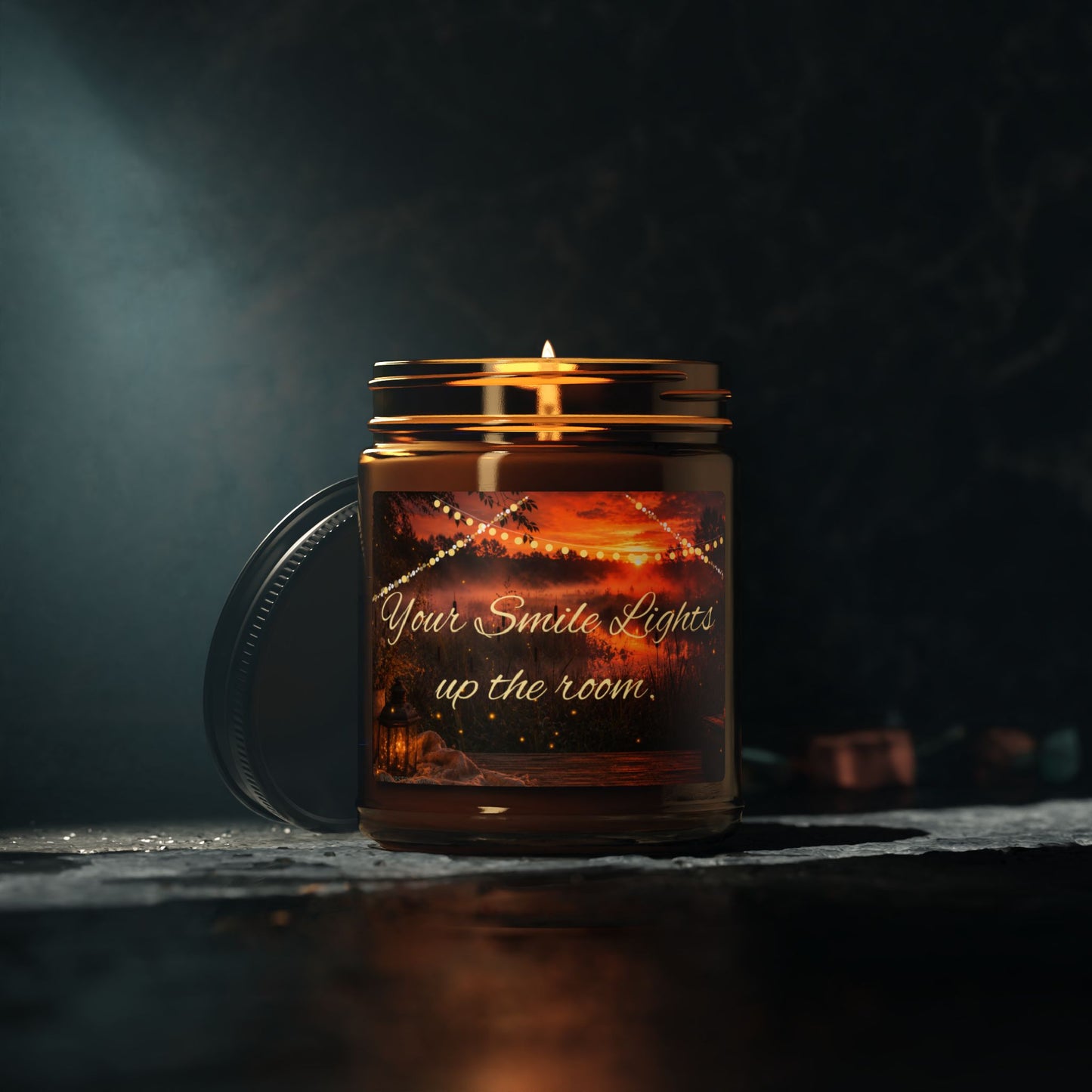 “Light Up The Room” — Amber Candle Collection