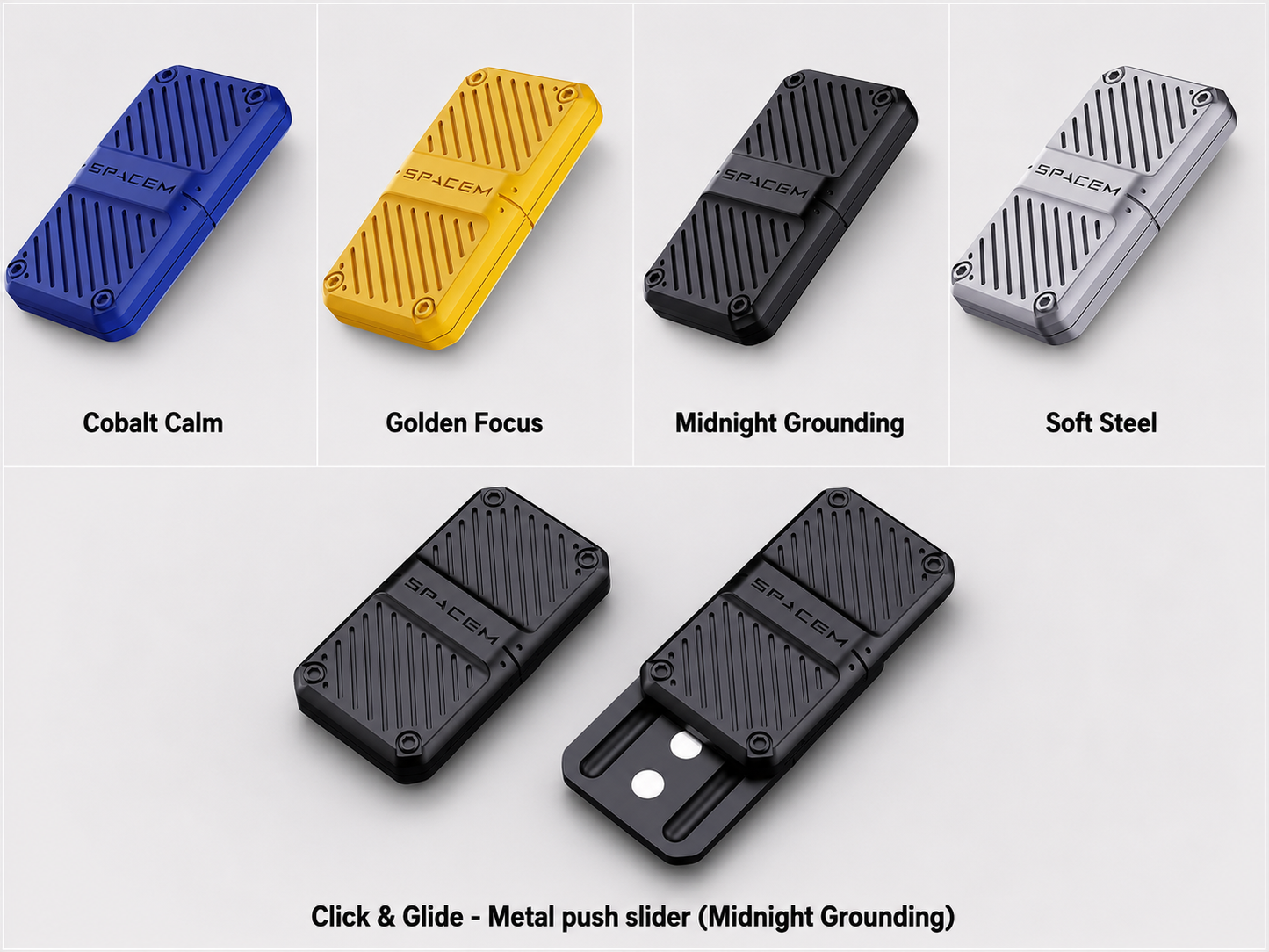 Metal Push Slider – Click & Glide