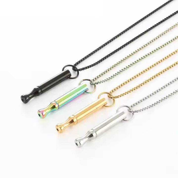 Quiet Breath™ — Breathing Whistle Necklace