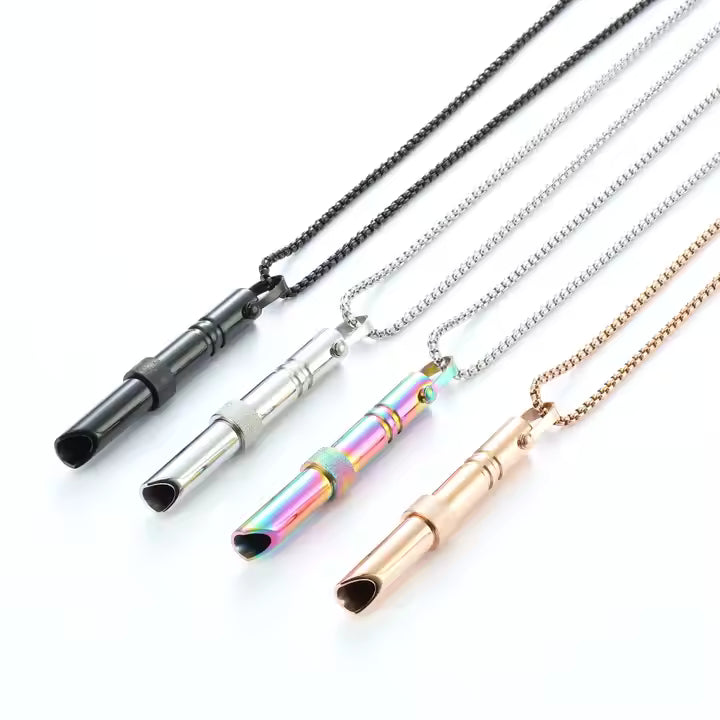 Quiet Breath™ — Breathing Whistle Necklace
